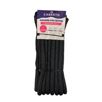 CABESTO - Flexible Mooring Rope with Eyelet - Black product image