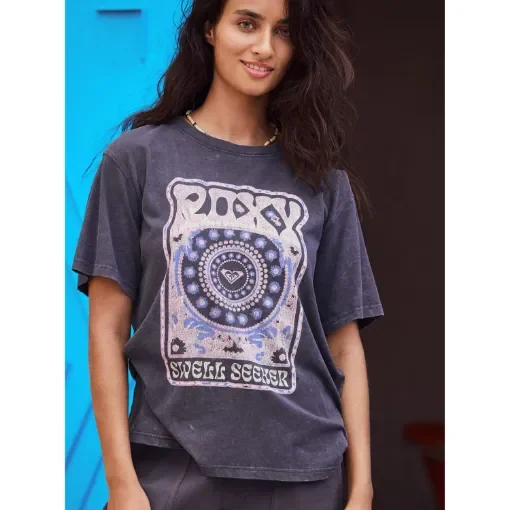 Roxy - Women's Short Sleeve T-Shirt with Vintage Print - ERJZT05815 product image