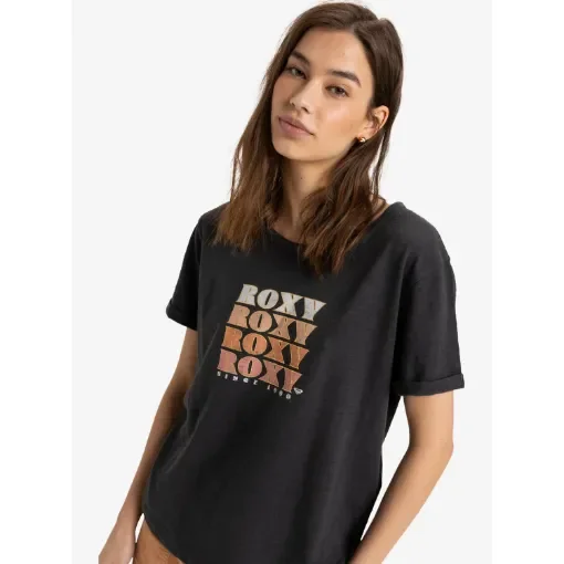 Roxy - Women's Short Sleeve T-Shirt with Rolled Sleeves - ERJZT05821 product image