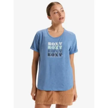 Roxy - Women's Loose Fit T-Shirt with Rolled Sleeves - ERJZT05667 product image