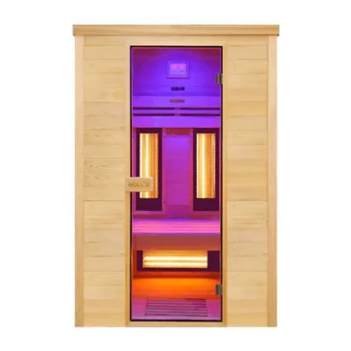 POOLSTAR - PureWave 2-Seater Infrared Sauna - Hemlock product image