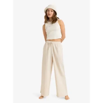 Roxy - Women's Elastic Waist Flared Trousers - ERJNP03636 product image