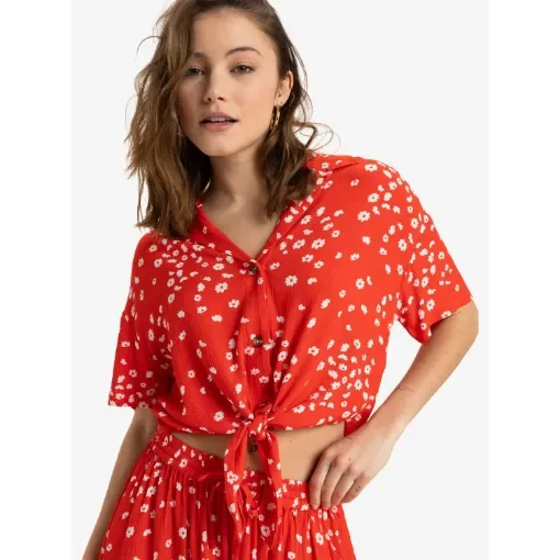 Roxy - Women's Woven Top with Knot Detail - ERJWT03679 product image