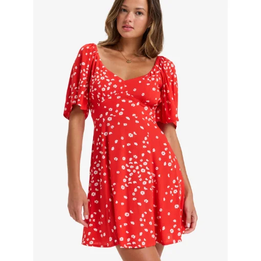 Roxy - Women's Short Dress with V-Neckline - ERJWD03880 product image