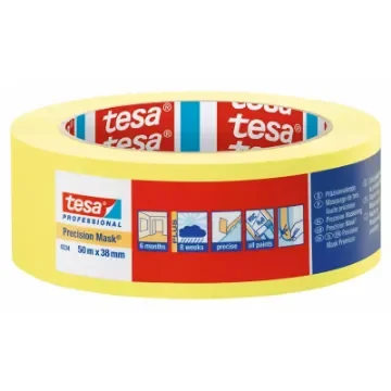 Tesa - Precision Masking Tape Yellow 50mm x 50m - 04334-00004-01 product image