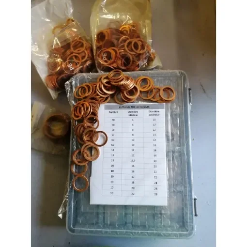 Cofan - Assorted Flat Copper Washers - COF 04010059 product image