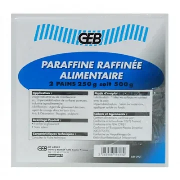 GEB - Refined White Paraffin Block 500g - 819698 product image