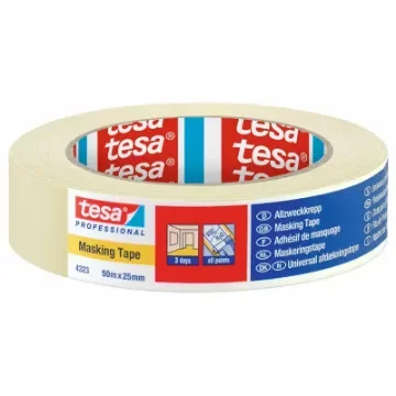 Tesa - 4323 Beige General Purpose Masking Tape 25mm x 50m - 04323-00041-01 product image