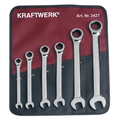 Kraftwerk - Set of 6 Clickraft Ratchet Spanners - 3404-50 product image