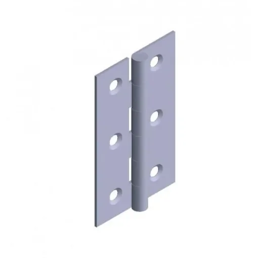 Bene Inox - Stainless Steel Rectangular Hinge with Rolled Knuckle - 232027-75X20/O product image