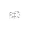 Coastal Group - Heavy-Duty Projection Hinge 55x37mm product image