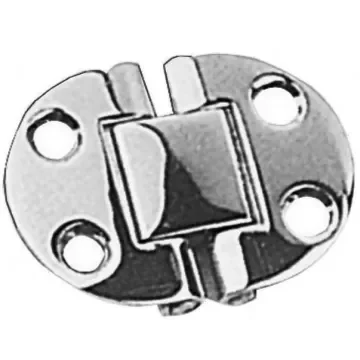 Osculati - 50x38 mm Polished Stainless Steel Folding Hinge - 38.460.50 product image