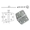 Osculati - Stainless Steel Hinge with Vibration Damping - 831408 product image