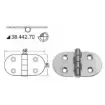 Osculati - 68x39 mm Polished Stainless Steel Reversible Hinge - 38.442.70 product image