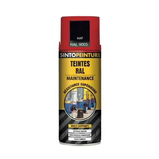 Sinto - 400ml Matt Black Spray Paint - High Hiding Power product image