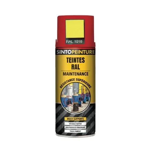 Sinto - Yellow Aerosol Paint RAL 1018 - 920225 product image