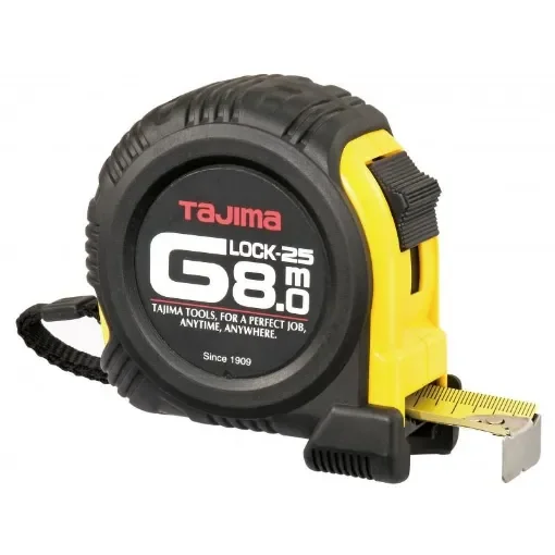 TAJIMA - G-Lock 8m Measuring Tape with Magnetic Hook - G5P80MYL215Y product image