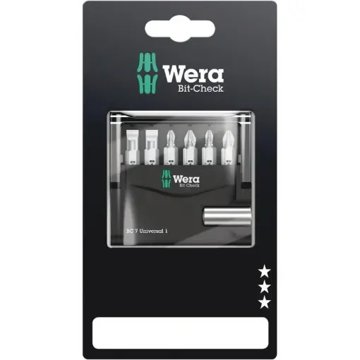 Wera - Bit-Check 7 Universal 1 SB Compact Bit Set - 05073406001 product image