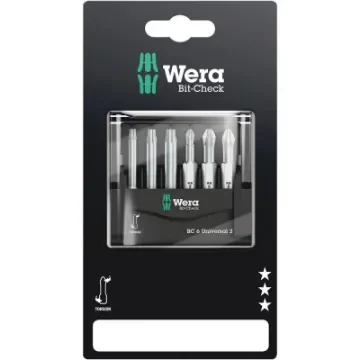 Wera - Bit-Check 6 Universal 1 Compact Bit Set - 05056474001 product image