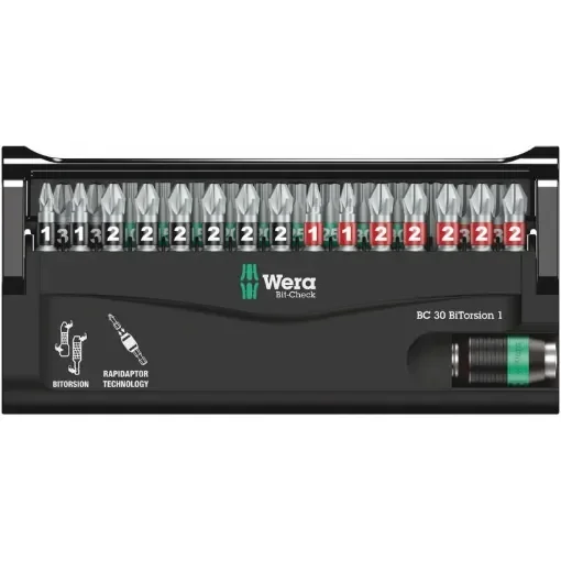 Wera - Bit-Check 30 BiTorsion 1 Screwdriver Bit Set - 05057430001 product image