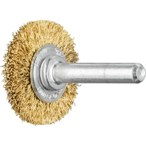 PFERD - Round Brush with Shaft, Brass Wire - 43102002 product image