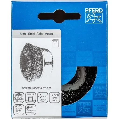 PFERD - Crimped Wire Cup Brush 60mm M14 - 43468902 product image