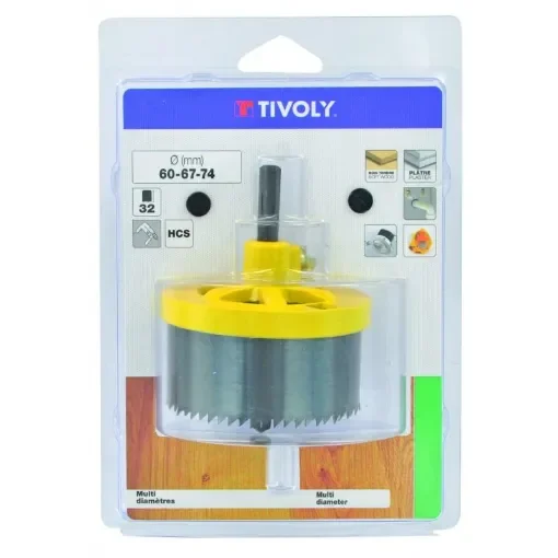 TIVOLY - 11-Piece Carbon Steel Hole Saw Set (22-68mm) - CNTN00083 product image