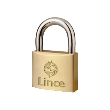 LINCE - Brass Padlock with Carbon Steel Shackle - ALM 3070.0000 product image