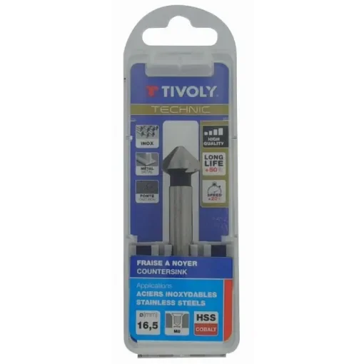 TIVOLY - HSS 90° Walnut Cutter - 6.3mm End Mill product image