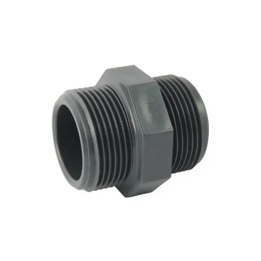 Spears Manufacturing - 3/8" x 2" PVC Schedule 80 Threaded Nipple - 881-020 product image