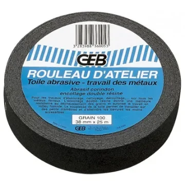 GEB - Workshop Roll Waterproof Abrasive P60 - 38mm x 25m product image