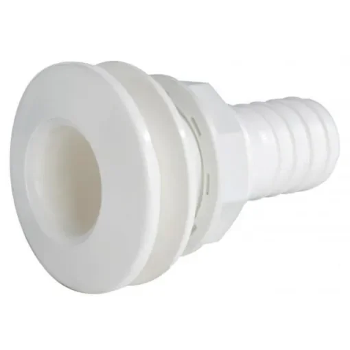 Osculati - White Plastic Hull Pass-Through Fitting 1/2" Spigot - 17.322.01 product image
