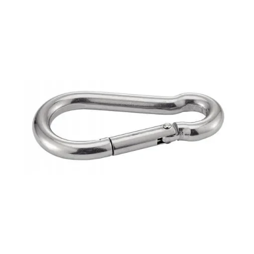 Stainless Steel Carabiner with Eyelet, 4mm Diameter product image