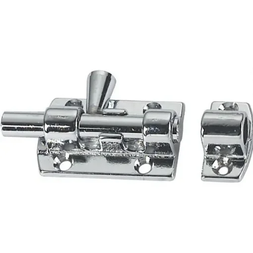 Hinelson - Chrome-Plated Brass Shutter Bolt with Brass Piston - 60mm product image