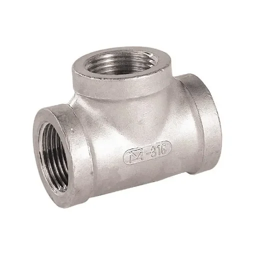 Stainless Steel Tea Valve, 1/4" BSP, 20 Bar, -25°C to +180°C product image