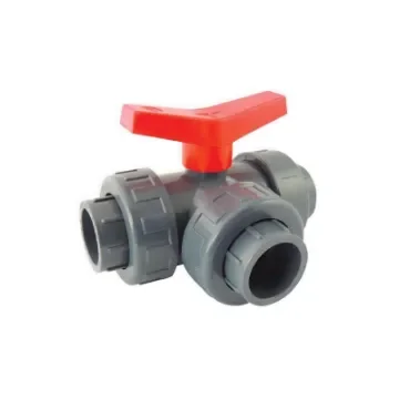 Tianjin Dayu - L-Shaped 3-Way PVC Ball Valve - Customizable Seats product image