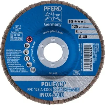 PFERD - POLIFAN® Flap Disc A-COOL 40 for INOX & ALU - 67754125 product image