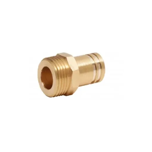 John Guest - Brass Male Stem Adapter 15mm x 1/2" BSPT - MW011504N product image