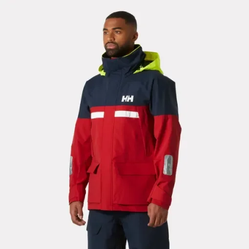 Helly Hansen - Men's Coastal Quarter Jacket Red - PIER 4.0 product image