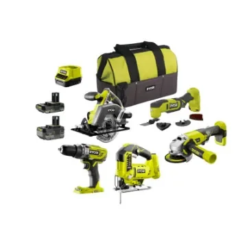 Ryobi - Complete Tool Set with 2 Batteries & Charger - R18CK5A-242SL product image