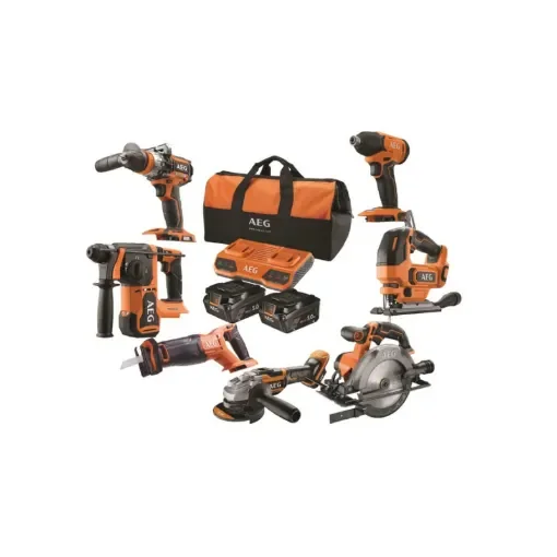 AEG - Artisan 7 Tool 18V Pack with 2 Batteries - 4935471933 product image