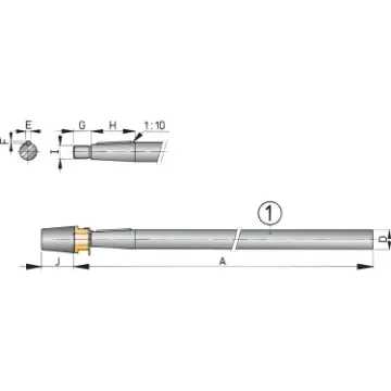 Vetus - Duplex Propeller Shaft 1180mm x 30mm product image
