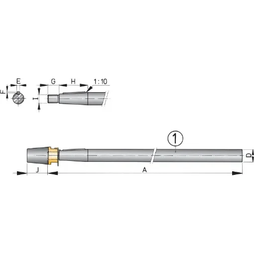 Vetus - Duplex Propeller Shaft 1180mm x 30mm product image