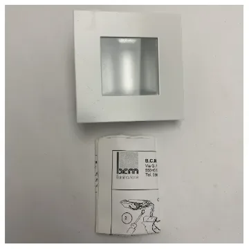 BCM - Recessed Spotlight White Square Stainless Steel - 3259/0C product image
