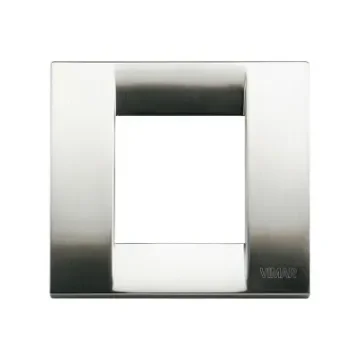 Vimar - Brushed Nickel Electric Mounting Plate 1-2 Module - 17092.34 product image