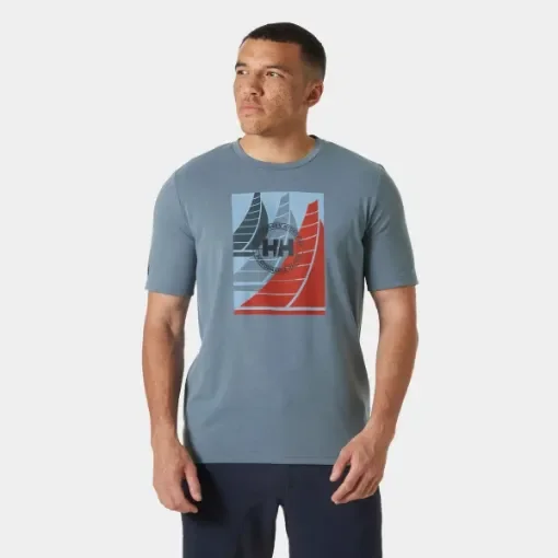 Helly Hansen - Men's T-Shirt HP Race Graphic Washed Navy product image