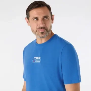 MUSTO - Men's T-Shirt M Flag SS Nebulas Blue - product image