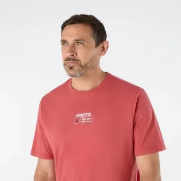 MUSTO - Men's T-Shirt M Flag SS Raspberry - product image