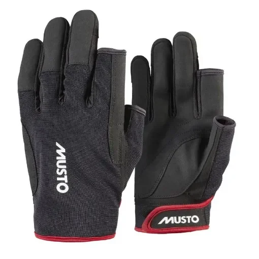 MUSTO - Ess Sailing LF 2.0 Black Fingerless Gloves product image