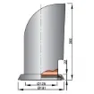 Vetus YOG316R air scoop stainless steel D125 mm - cowl ventilator product image